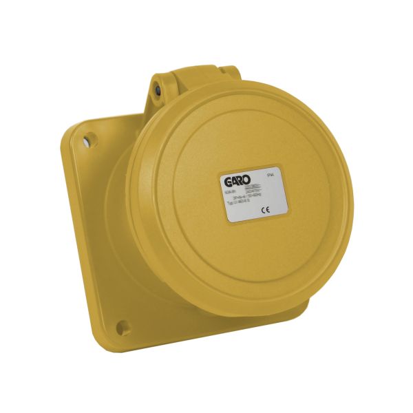 Garo UI 463-4 S Paneelin ulostulo IP44, 5-napainen, 63A Keltainen, 4 h
