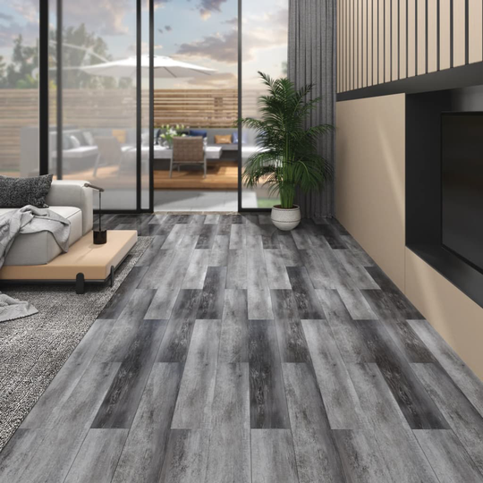 vidaXL PVC-lattialankut ei-itsekiinnittyvä 4,46 m² 3 mm kiiltävä harm.