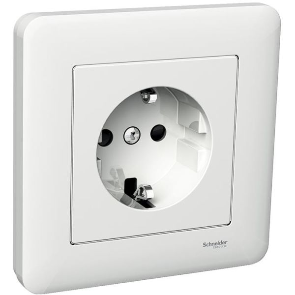 Schneider Electric Exxact WDE002376 Seinäpistorasia maadoitettu, 1-osainen, kokopeitelevy