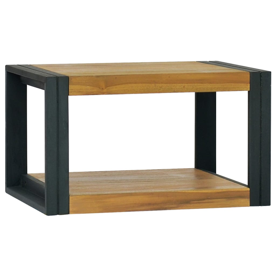 vidaXL Seinäkiinnitettävä kylpyhuoneen kaappi 60x45x35 cm täysi tiikki