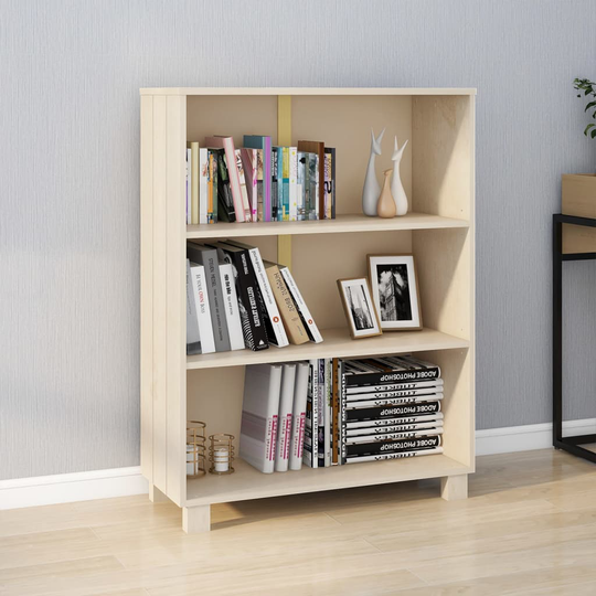 vidaXL Kirjahylly hunajanruskea 85x35x112 cm täysi mänty