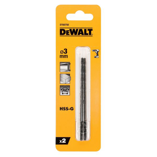 Dewalt DT60750-QZ Poranterä 2 kpl 3 x 66 mm