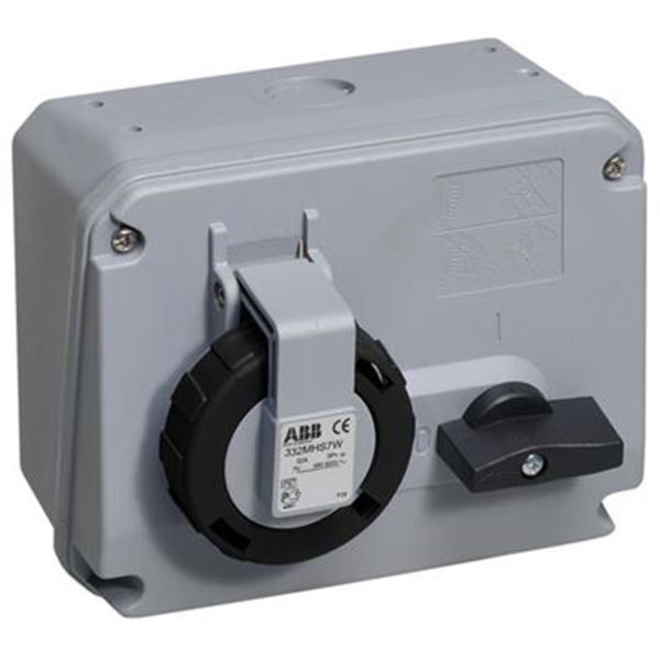ABB 2CMA167857R1000 Seinäpistorasia IP67, 3P+J, 50–60 Hz 500 V