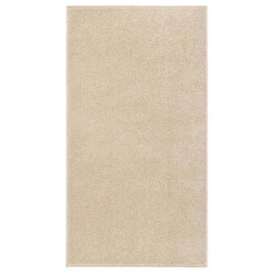 vidaXL Lyhytnukkainen matto 80x150 cm beige