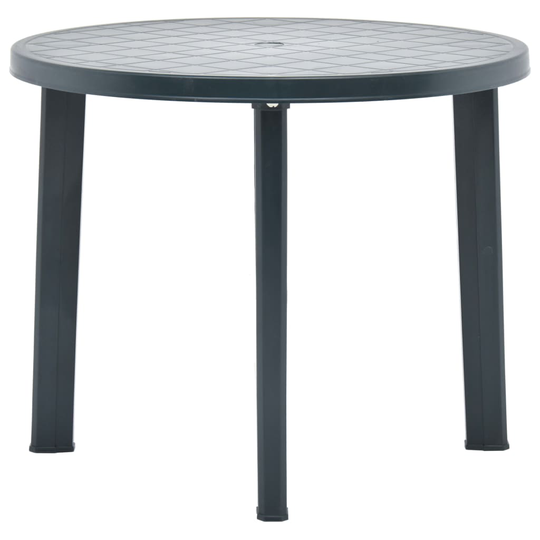 vidaXL Puutarhapöytä vihreä 89 cm muovi