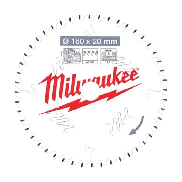 Milwaukee CSB P W Sahanterä 160x2,2x20 mm, 48T