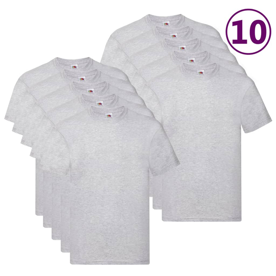 Fruit of the Loom Original T-paita 10 kpl harmaa S puuvilla