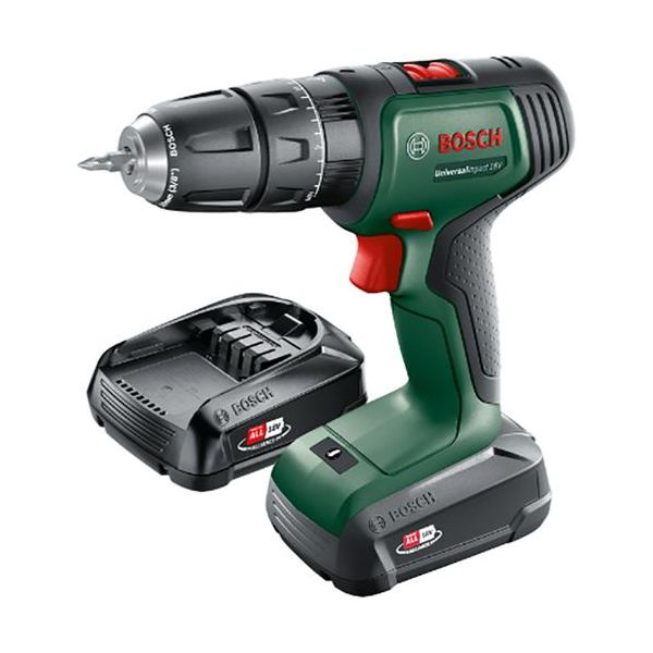 Bosch DIY Universal Impact 18 + SystemBox Iskuporakone/Ruuvinväännin sis. lisätarvikesarjan, akun ja laturin