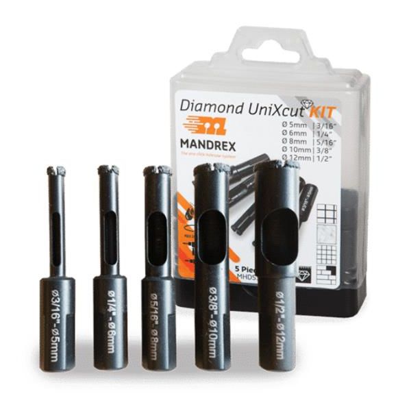 Mandrex UniXcut Timanttireikäsahasarja 5-osainen