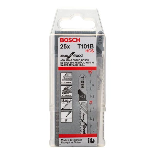 Bosch Clean for Wood T101B Pistosahanterä 100mm, 25 kpl