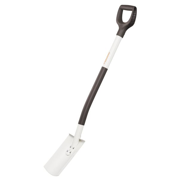 Fiskars White Nurmikon kanttausveitsi puolipyöristetty, teräs/alumiini