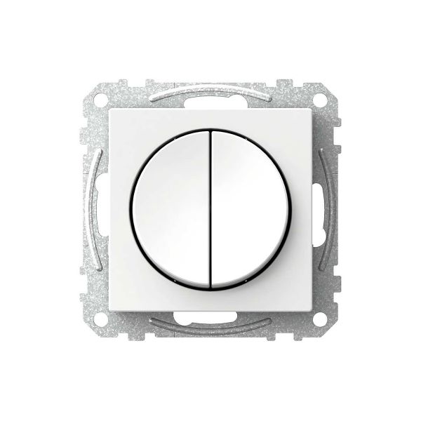 Schneider Electric Exxact Vaihtokytkin valkoinen, IP20 Kaksoisportaat