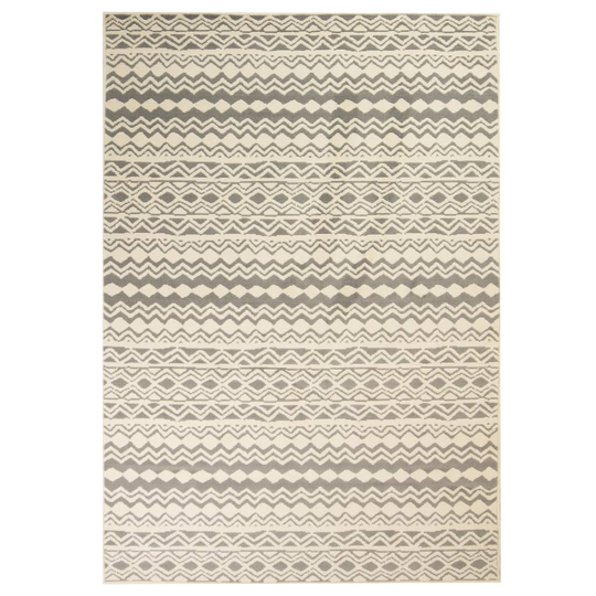 vidaXL Moderni matto perinteinen kuvio 80x150 cm beige/harmaa