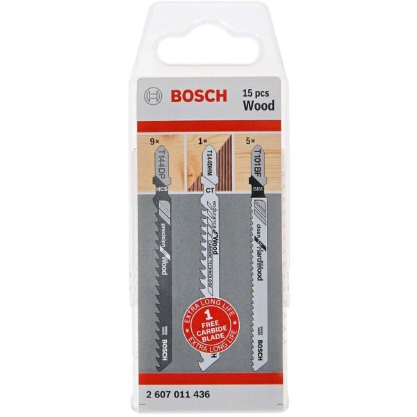 Bosch T 144 DP/T 101 BF Pistosahanterä 15 kpl:n pakkaus