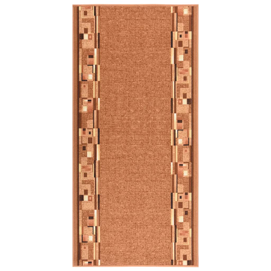 vidaXL Käytävämatto ruskea 67x150 cm liukumaton