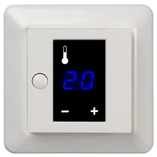 Elko RS Termostaatti näytöllä, 3600W, valkoinen