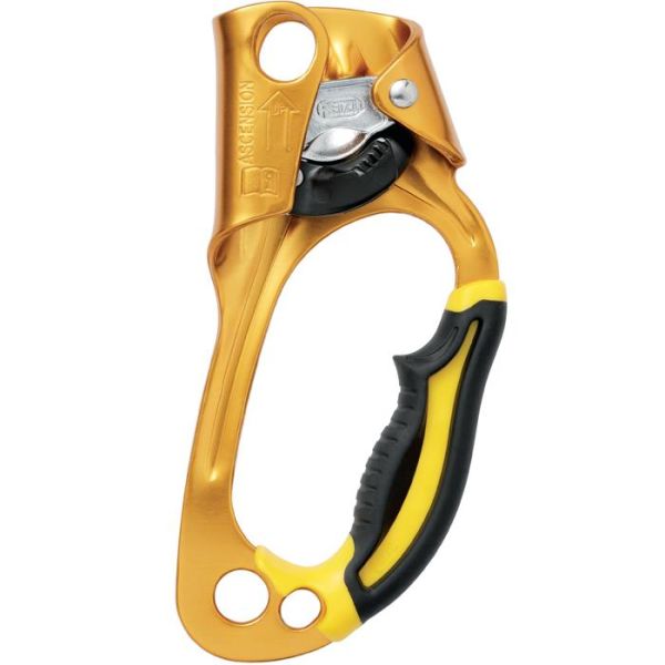 Petzl Ascension Pro Köysitarrain Oikea musta/keltainen