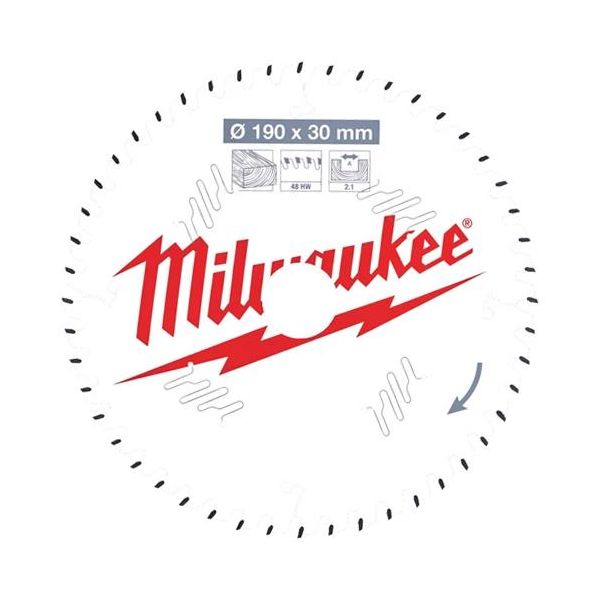 Milwaukee CSB P W Sahanterä 190x2,1x30 mm, 48T