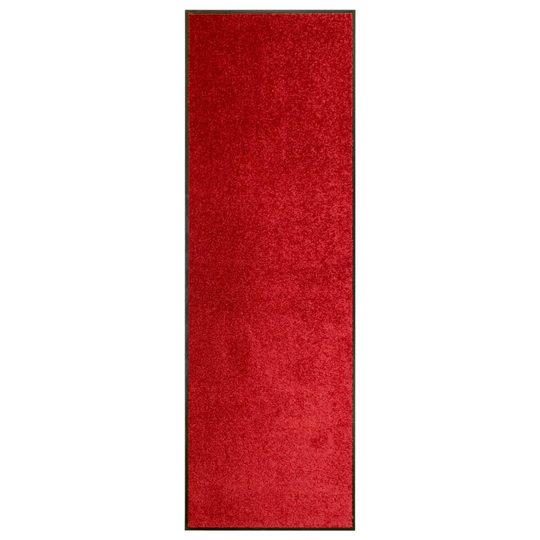 vidaXL Ovimatto pestävä punainen 60x180 cm