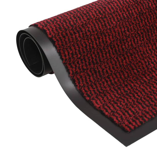 vidaXL Kuramatto suorakulmainen nukkapinta 90x150 cm punainen