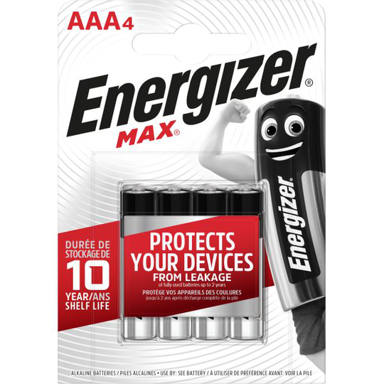 Energizer Max Paristo AAA, 1,5 V, 4 kpl 4 kpl