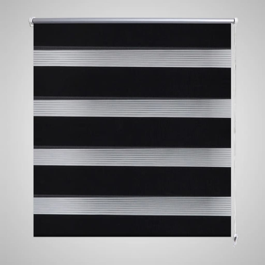 vidaXL Zebra rullakaihdin 120 x 175 cm musta