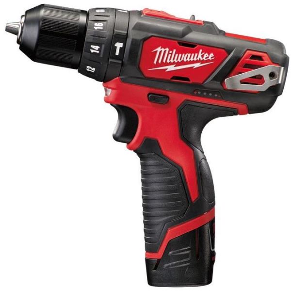 Milwaukee M12 BPD-202C Iskuporakone sis. 2,0 Ah:n akut ja laturin
