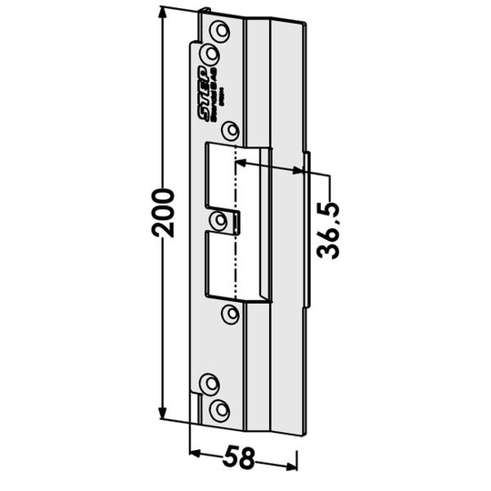 STEP ST9514 Tolppa Schüco-profiilijärjestelmälle 36,5 mm