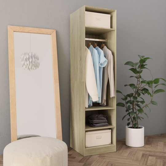 vidaXL Vaatekaappi Sonoma-tammi 50x50x200 cm lastulevy