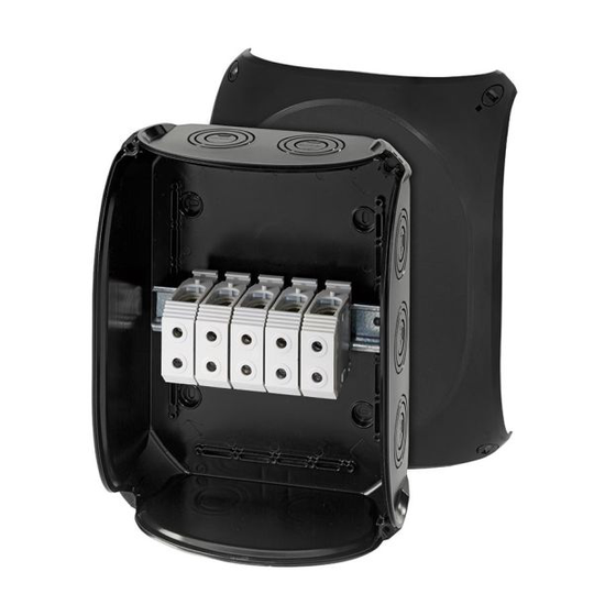 Hensel KF 3535 B Kytkentärasia musta, IP66, lasikuitu, 16-50 mm² 35 mm², 225x295 mm