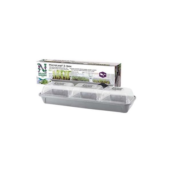 Nelson Garden Micro Leaf Minikasvihuone 3 laatikkoa