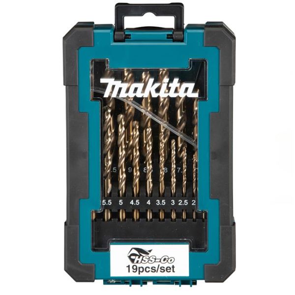 Makita D-67561 Metalliporanteräsarja 19 osaa