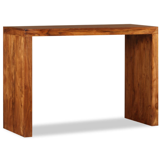 vidaXL Sivupöytä Kiinteä puu seesamviimeistelyllä 110x40x76 cm