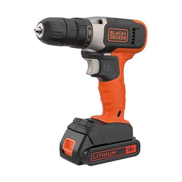 Black & Decker BCD001C1-QW Porakone-ruuvinväännin sis. 1,5 Ah:n akun ja laturin