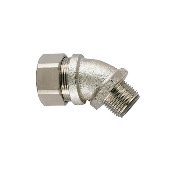 Hellermann Tyton 166-32500 Puristusliitin 45°:n kulmassa, LTS-45FMC Nimelliskoko Ø16 mm