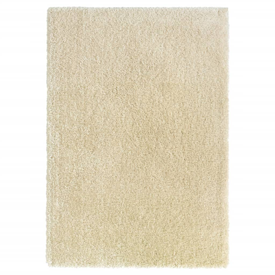 vidaXL Korkeanukkainen Shaggy matto beige 120x170 cm 50 mm