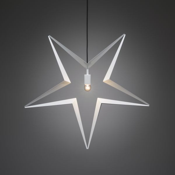 Konstsmide 2578-217 Tähti E14, valkoinen, roikkuva, 80 cm