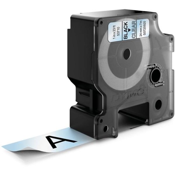 DYMO Standard D1 Teippi 24mm Musta teksti, läpinäkyvä pohja