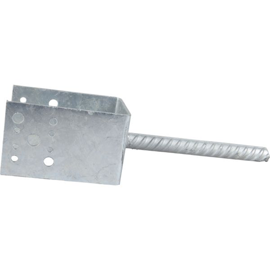 ESSVE 451635 Tolppakenkä 5 mm, tyyppi U, sinkitty 90 x 90 x 142,5 mm