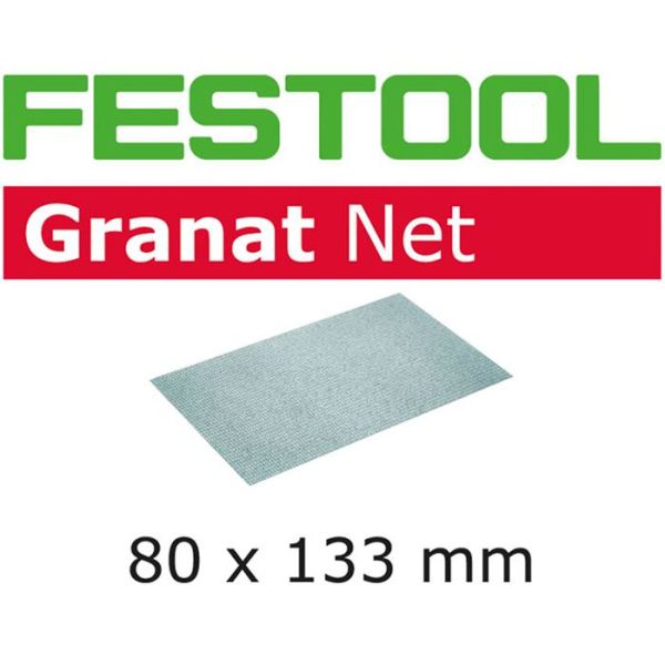 Festool STF 80x133mm GR NET Hiomaverkko 80x133mm 50 kpl. P80