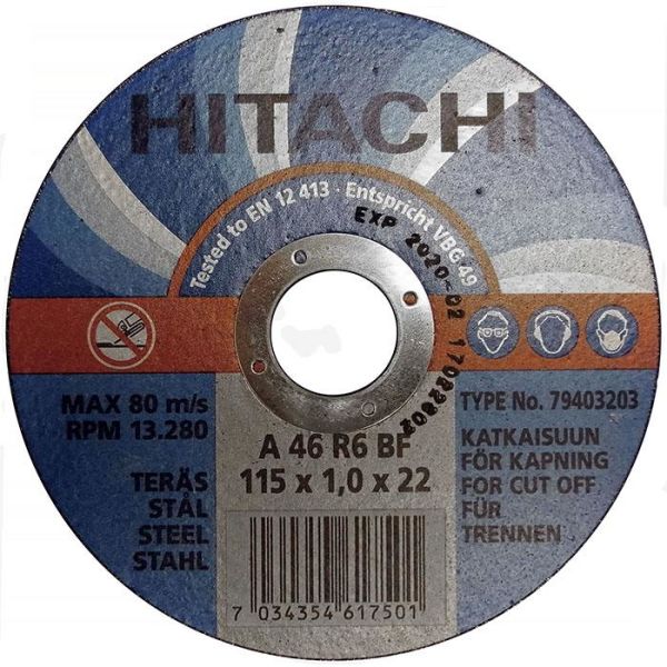 Hitachi 79403203 Katkaisulaikka Ø115x1,0 mm