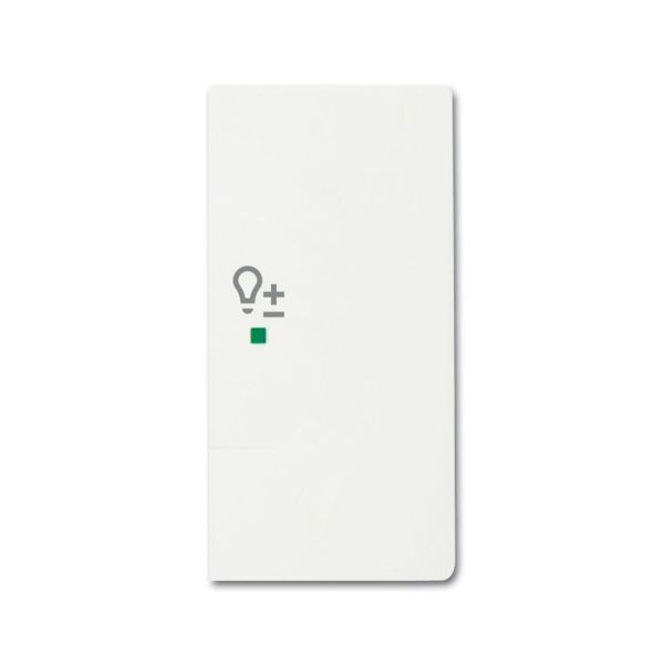 ABB Future Linear 6220-0-0611 Yksiosainen vipupainike himmennin, mattavalkoinen Oikea