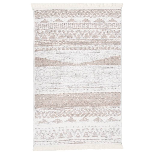 vidaXL Matto beige 160x230 cm puuvilla
