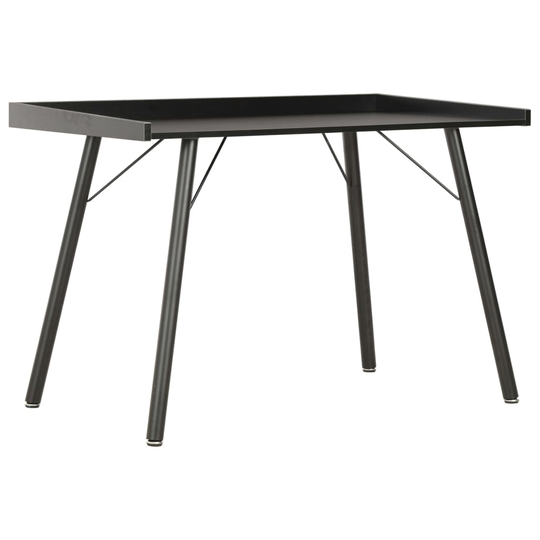 vidaXL Työpöytä musta 90x50x79 cm