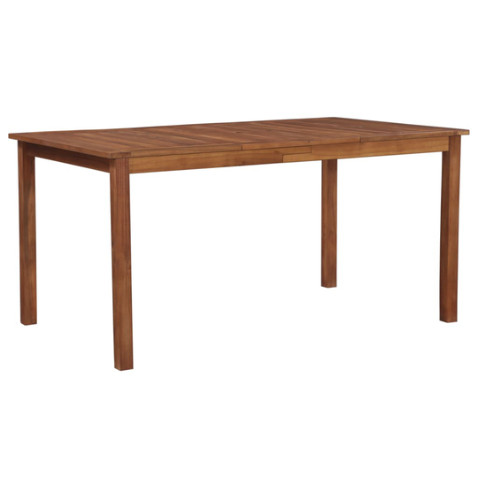 vidaXL Puutarhapöytä 150x90x74 cm täysi akaasiapuu