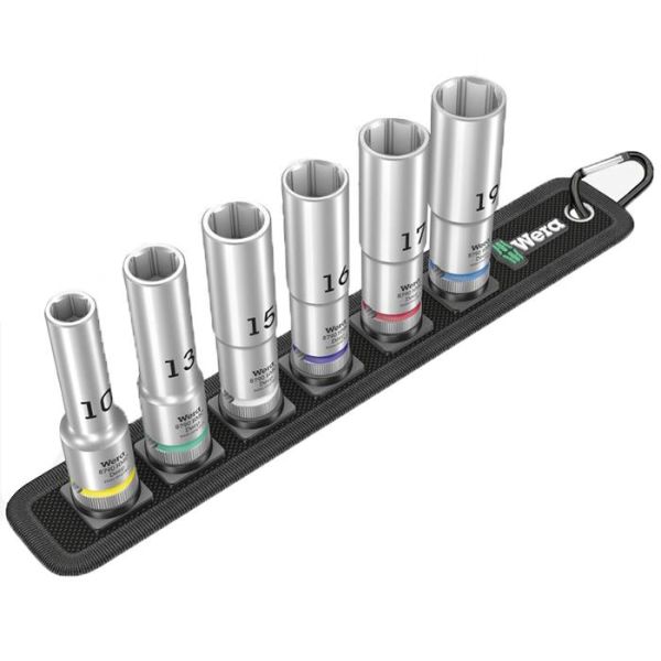 Wera Belt C Deep 1 Hylsymeisselisarja 6-osainen