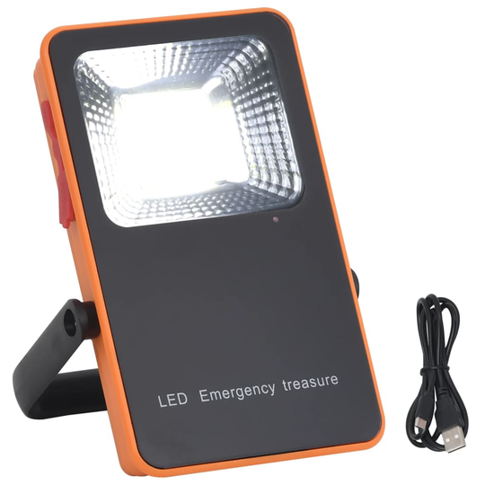 vidaXL LED-valonheitin ABS 5 W kylmä valkoinen