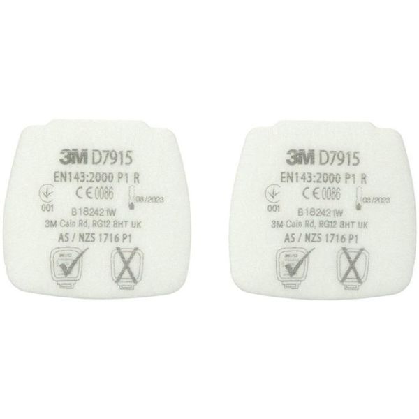 3M Secure Click D7915 Hiukkassuodatin 800-sarjaan, 4 kpl:n pakkaus P1 R