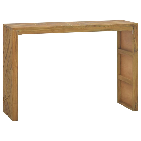 vidaXL Konsolipöytä 110x35x75 cm täysi tiikki