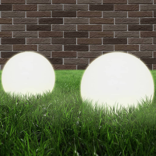 vidaXL LED-pallovalaisimet 2 kpl 20 cm akryyli